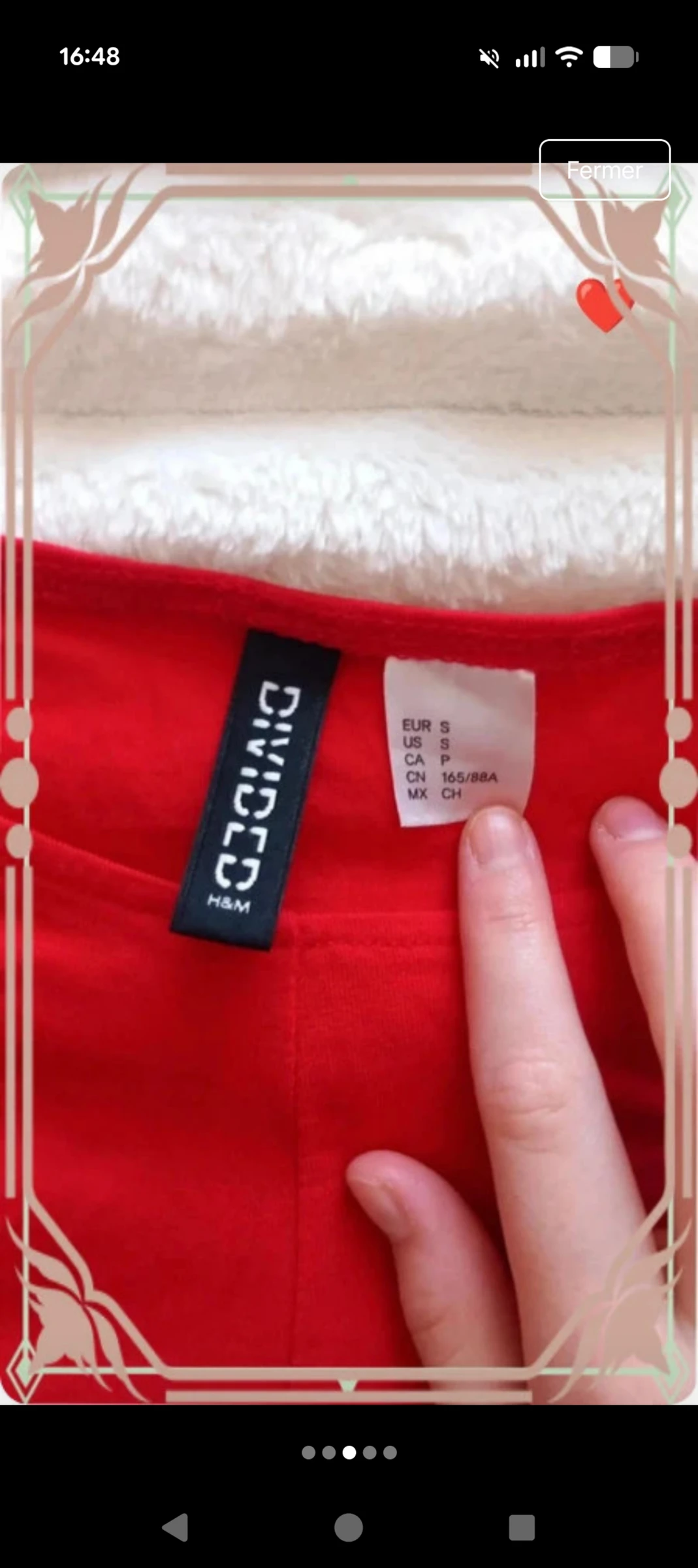 : Top cropped vermelho cruzado H&M Divided - Tamanho P – photo 4